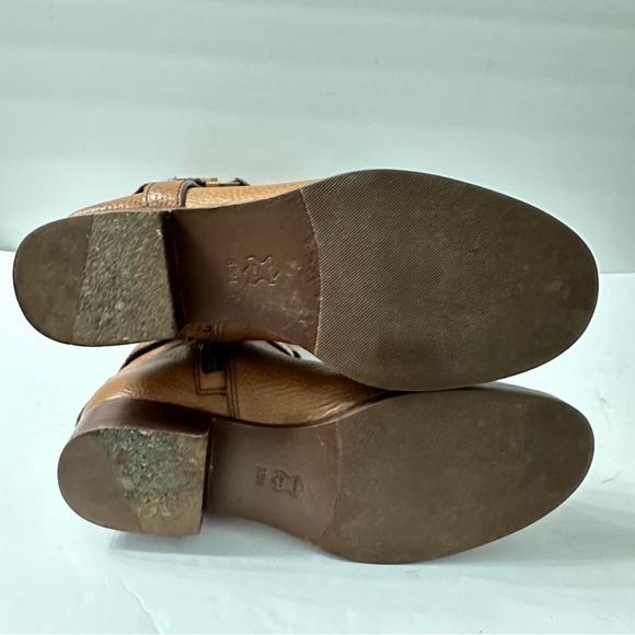 Tory Burch Tan Grained Leather Over Knee Boots Equestrian Riding Equestrian 5.5 - Picture 9 of 15